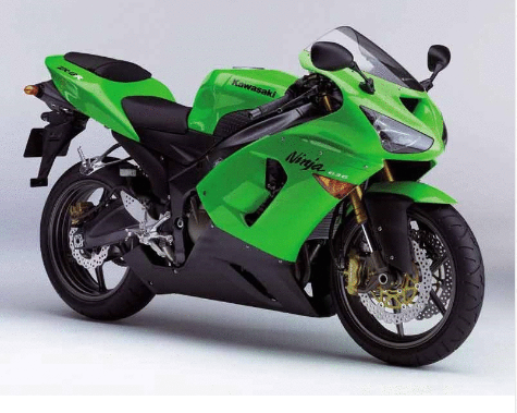 Ninja Zx6 R 636 2005 2006Yeşil Grenaj Seti « Motosiklet Parçaları