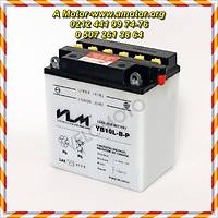 106-204	 VLM AK YB10L-B-P PIAGGIo X9 250 STANDART BEYAZ ASD YANINDA, 6 AY GARANTL VLM MOTORSKLET AKS 106-204