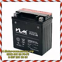102-202	 VLM AK YTX16-BS  KAWASAKI VN 1500 DRIFTER SIYAH, ASD YANINDA, 6 AY GARANTL VLM AK , VLM MOTORSKLET AKLER