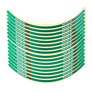 18''  gsxr  Motor jant serit sticker / cikartma reflektorlu YESIL