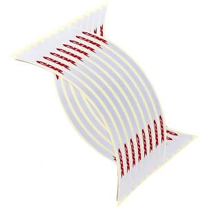 18''  honda cbr  Motor jant serit sticker / cikartma reflektorlu beyaz