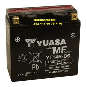 Yuasa YT14B-BS ak� bak�m gerektirmeyen japon ak�s� 2 YIL GARANT�L�