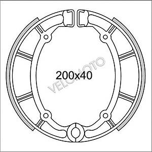437-101	 NEWFREN FREN BALATA XV 535/1100 XVS 650 DRAG STAR ***