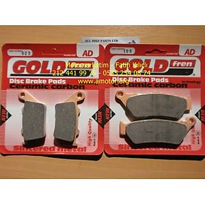 GOLDFREN FRONT & REAR BRAKE PADS (2x Sets ) for: BMW F 650 STANDARD F650 FUNDURO 023 - 106
