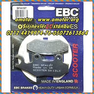 Kymco Dink 200i arka fren balatas� EBC SFA197 organik balata, Dink 200 Fren Balatas�