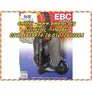 Daelim Roadwin 250 arka fren balatas� EBC FA197 organik balata, Roadwin Ebc Balata