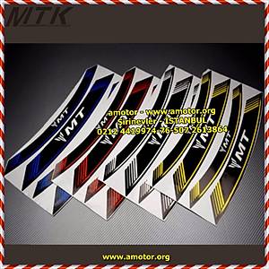 jant �erit, YAMAHA jant stik�r�, MT-25 jant stik�r�, MT-03 jant stik�r�, MT-07 jant stik�r�, MT-09 jant stik�r�, MT-10 jant stik�r�, MT07 jant stik�r�, MT09 jant stik�r�, MT-125 jant stik�r�, Motosiklet 8X Kal�n Kenar D��, Jant Sticker, �erit, Tekerlek ��