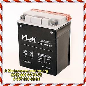 102-207	 VLM AK� YTX14 AH-BS  HONDA XL 600 V TRANSALP SIYAH, AS�D� YANINDA, 6 AY GARANT�L� VLM AK�, VLM MOTORS�KLET AK�LER�