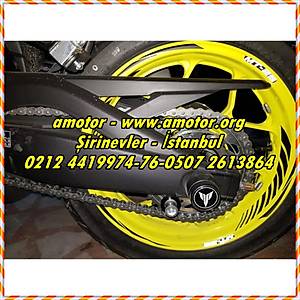 Yamaha Mt 25 Fuul Siyahl� �� D�� Reflektif Jant �eridi