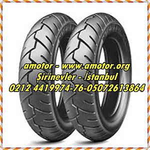 100/90-10 56J �n / Arka Lastik - MICHELIN S1, 100-90-10 �n Arka S1 Lastik