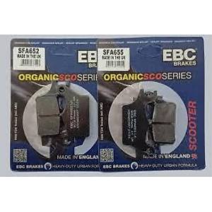 EBC Organic FRONT Disc Brake Pads (2 Sets) For YAMAHA TRICITY 300 (2020 to 2025)