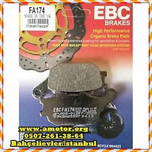 Yamaha FZ1 N/NA (2010-2015) Organik Arka Fren Balatas� EBC FA174