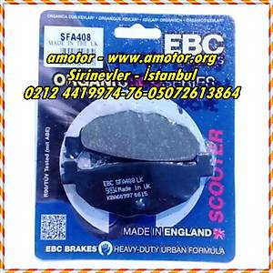 2004-2011 Yamaha Tmax 500 arka fren balatas� EBC SFA408 organik balata, T-max 500 Fren Balata Ebc