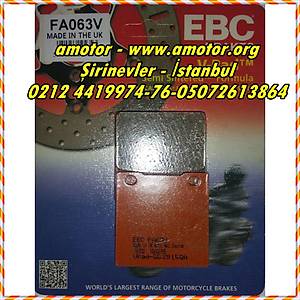 Suzuki GSF 600 Bandit S arka fren balatas� EBC FA063V yar� sinterli, Bandit Fren Balatas� Ebc