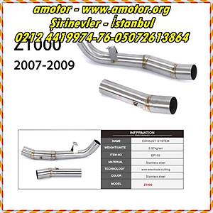 KAWASAKI Z1000 EGZOZ BA�LANTI ARA BORU SET�, Z 1000 ARA BORU