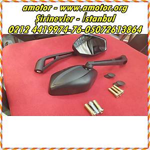 �niversal Naked Metal Sapl� 8-10mm Ters Di�li Ayna Seti