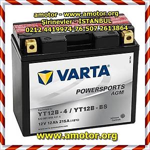 varta ak�, YT12A-BS, APRILIA ak�, sym ak�, joymax 250 ak�, RSV 1000 ak�, ER-6 F ak�, KAWASAKI ak�, Z 1000 ak�, hayabusa ak�, gsxr 1300 ak�, sym ak�, VARTA YT12A-BS 12V 11AH MOTO. AK�S�*2 YIL GARANT�L�* 2018 �RET�M�