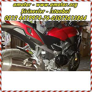 Honda Vfr 800 Egzoz Koruma Takozu Black [ Marka Logolu ]