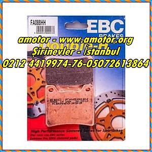 Yamaha Vmax arka fren balatas� EBC FA088HH sinterli balata, V-max Ebc Balata
