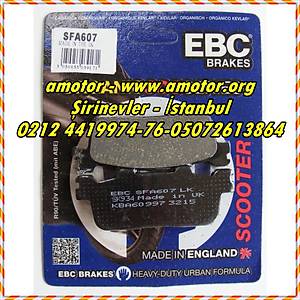 Kymco Downtown 350i ABS arka fren balatas� EBC SFA607 organik balata, Downtown 350 Ebc Balata