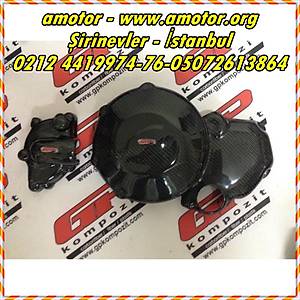 Ducati Multistrada 1200 motor koruma kapaklar� karbon, Ducati Motor Koruma Aksesuar�