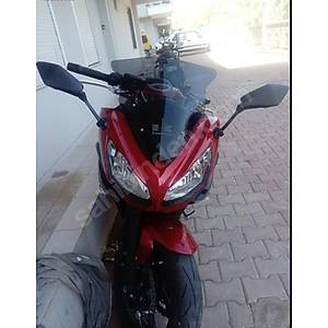 2012-16 KAWASAKI ER6F UZUN CAM ZEUS KOYU F�ME 4MM 6CM UZUN
