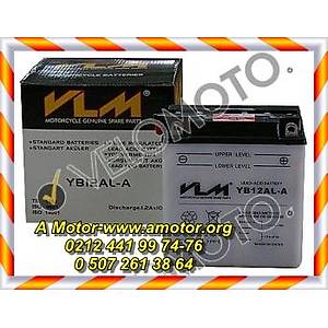 106-203	 VLM AK� YB12AL-A KAWASAKI EN 500 STANDART BEYAZ AS�D� YANINDA, 6 AY GARANT�L� VLM AK� MOTORS�KLET AK�S�