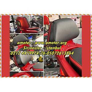  Yamaha NMAX Sissy Bar-S�rt Dayama, NMAX Sissy Bar Mat K�rm�z�