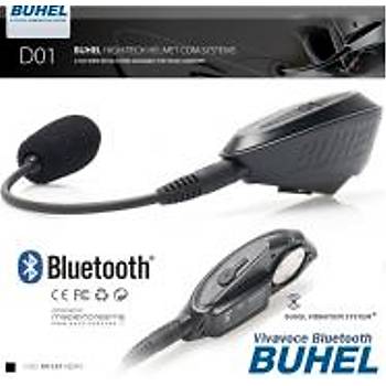 BUHEL D01 BLUETOOTH NTERCOM SYAH TEKL SET