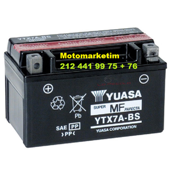 Yuasa YTX7A-BS ak Lifan Eagle 125 - 125T-26 aks 2 YIL GARANTL