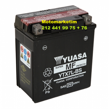 Yuasa YTX7L-BS ak Honda Dylan 125 2 YIL GARANTL