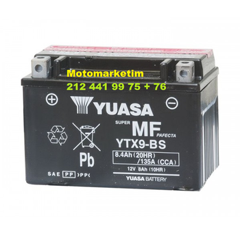Yuasa YTX9-BS ak KTM Duke 640 2 YIL GARANTL