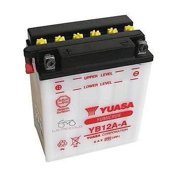 Yuasa YB12A-B ak bakm gerektirmeyen japon aks 2 YIL GARANTL