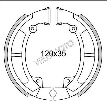 437-106	 NEWFREN FREN BALATA KAWASAKI KLR 250 ***