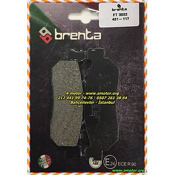431-117, xmax 400 arka balata, xmax 250 arka balata, x-max 250 arka fren balata, BRENTA DSK BALATA YAMAHA X-CITY / X-MAX / R6 / R1 yamaha xcity 250 arka balata xmax arka balata x-max arka balata