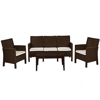 Nova l Kahve Set, Minderli, 3+1+1+S
