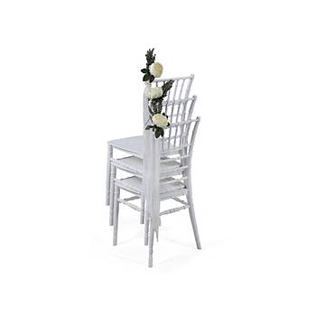 Tiffany Düðün Sandalyesi Beyaz