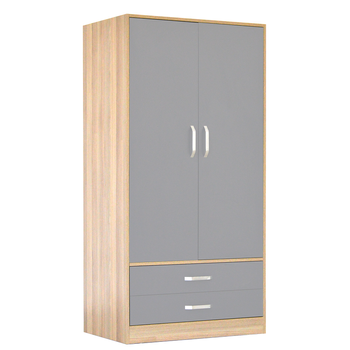 ELB102-2DC Elbise Dolab ki Kapak D ekmeceli 58x90x180