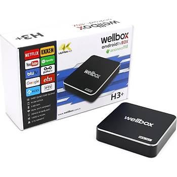 H3+ WellBox 4K Android Box IP Tv