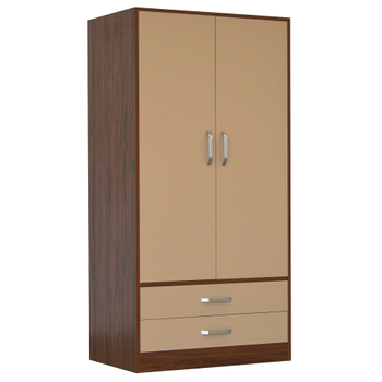 ELB102-2DC Elbise Dolab ki Kapak D ekmeceli 58x90x180