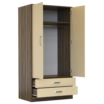 ELB102-2DC Elbise Dolab ki Kapak D ekmeceli 58x90x180