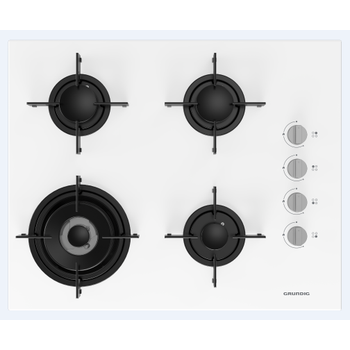 GIGL 6222410 W Grundig Ankastre 65cm Beyaz Cam Ocak
