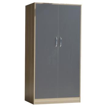 ELB101-2 Elbise Dolab ki Kapak 58x90x180