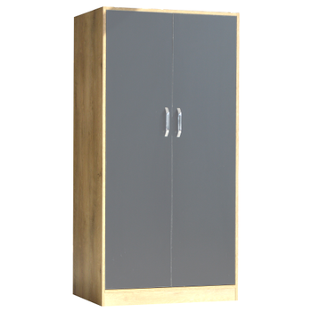 ELB101-2 Elbise Dolab ki Kapak 58x90x180