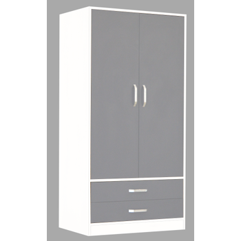 ELB102-2DC Elbise Dolab ki Kapak D ekmeceli 58x90x180