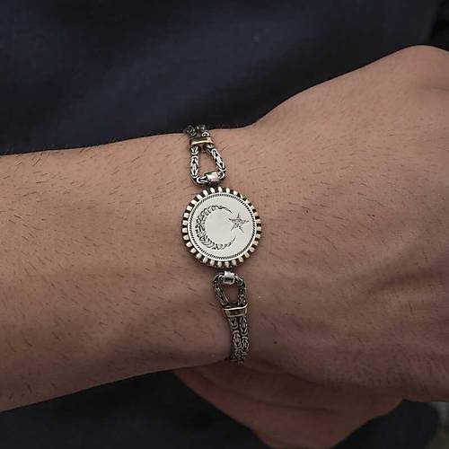 G�m�� Ay Y�ld�z Erkek Bileklik