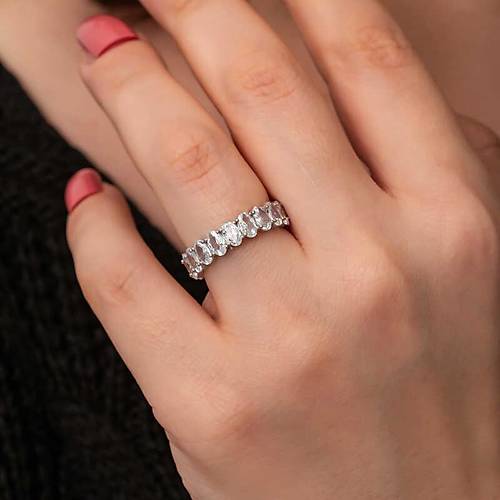 G�m�� Oval Ta�l� Tamtur Kad�n Y�z�k