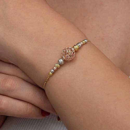 G�m�� Renkli Top Dorika Kad�n Bileklik