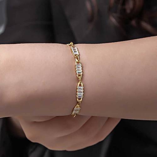 G�m�� Gold Baget Ta�l� Kad�n Bileklik
