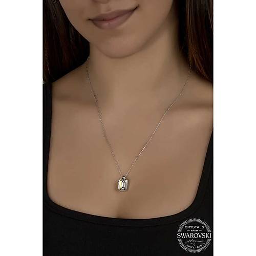 Swarovski Crystal Ta�l� Baget G�m�� Kad�n Kolye